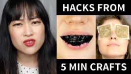 Breaking Down 5 Minute Crafts “Viral” Beauty Hacks (Video)