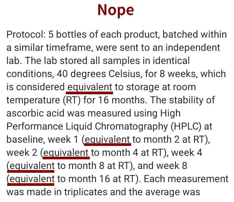 Accelerated testing equivalence