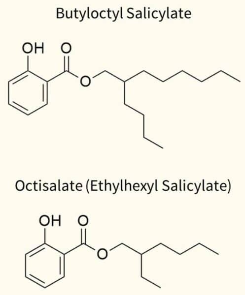 butyloctyl salicylate octisalate structures