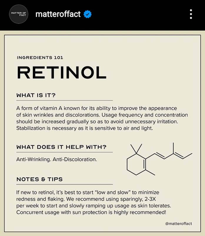 Matter of Fact Retinol Post