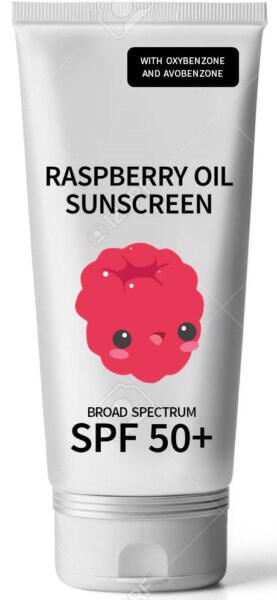 Raspberry oil sunscreen