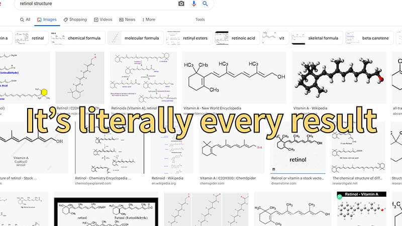 Retinol Structure Image Search