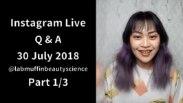 Instagram Live Q&A session: 30 July 2018